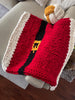 Chunky chenille Santa blanket DIY pattern