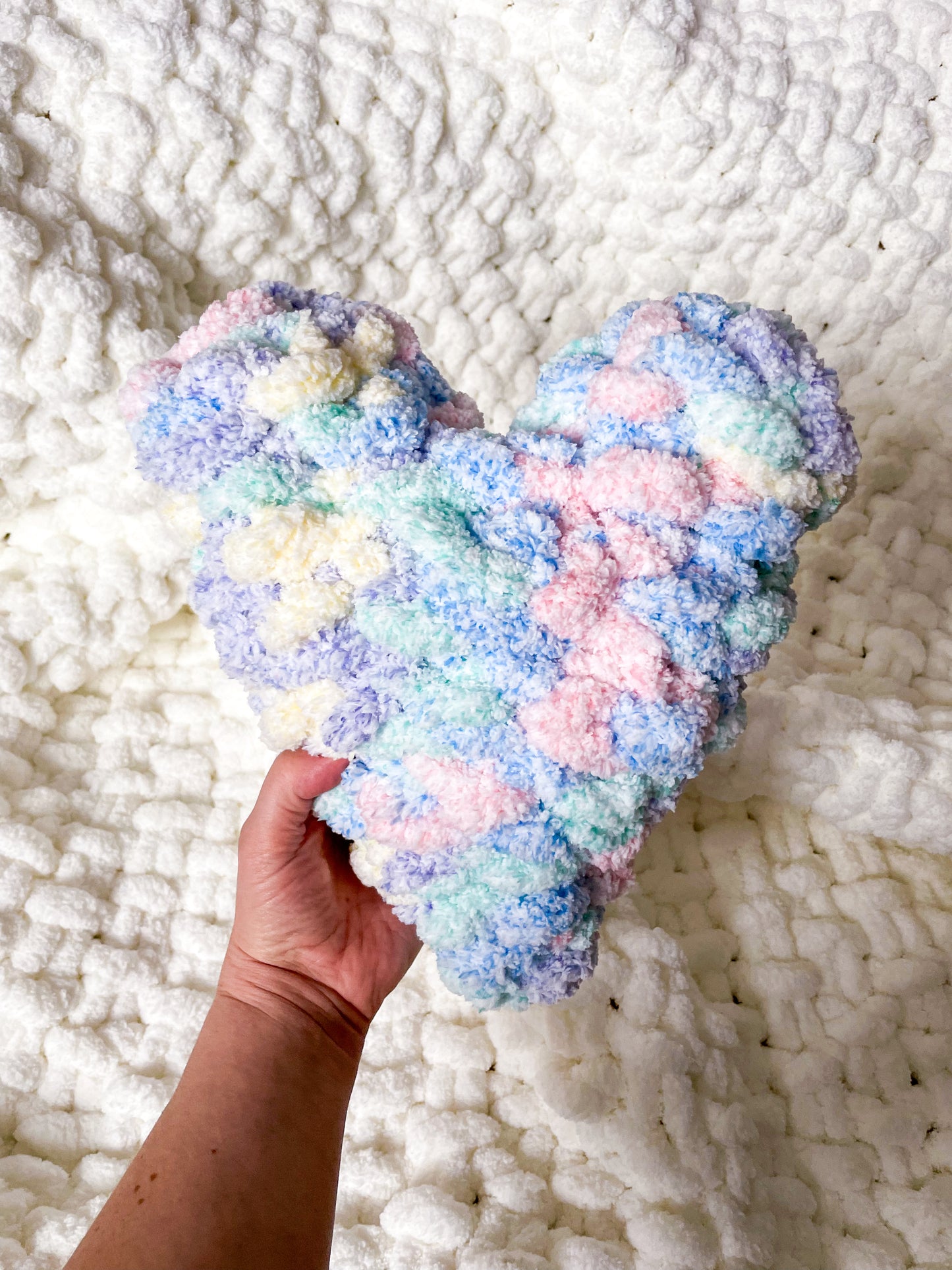 Heart Pillow in Unicorn Mix