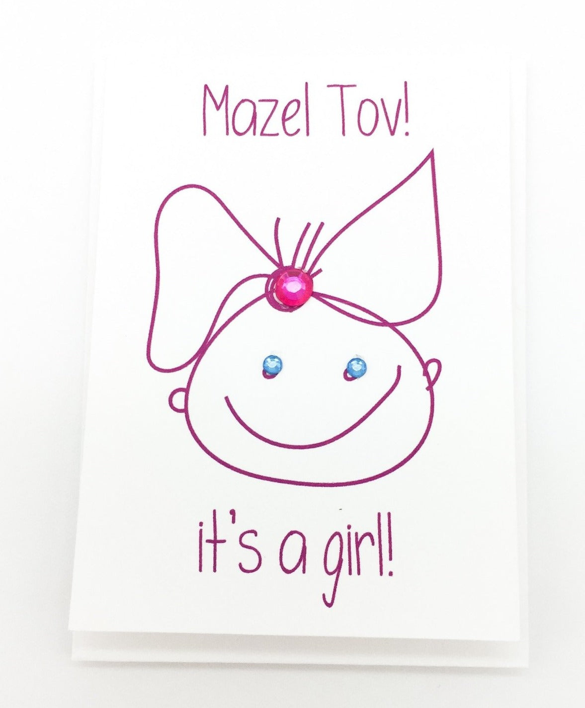 Mini Mazel Tov! It's a Girl! Greeting Card