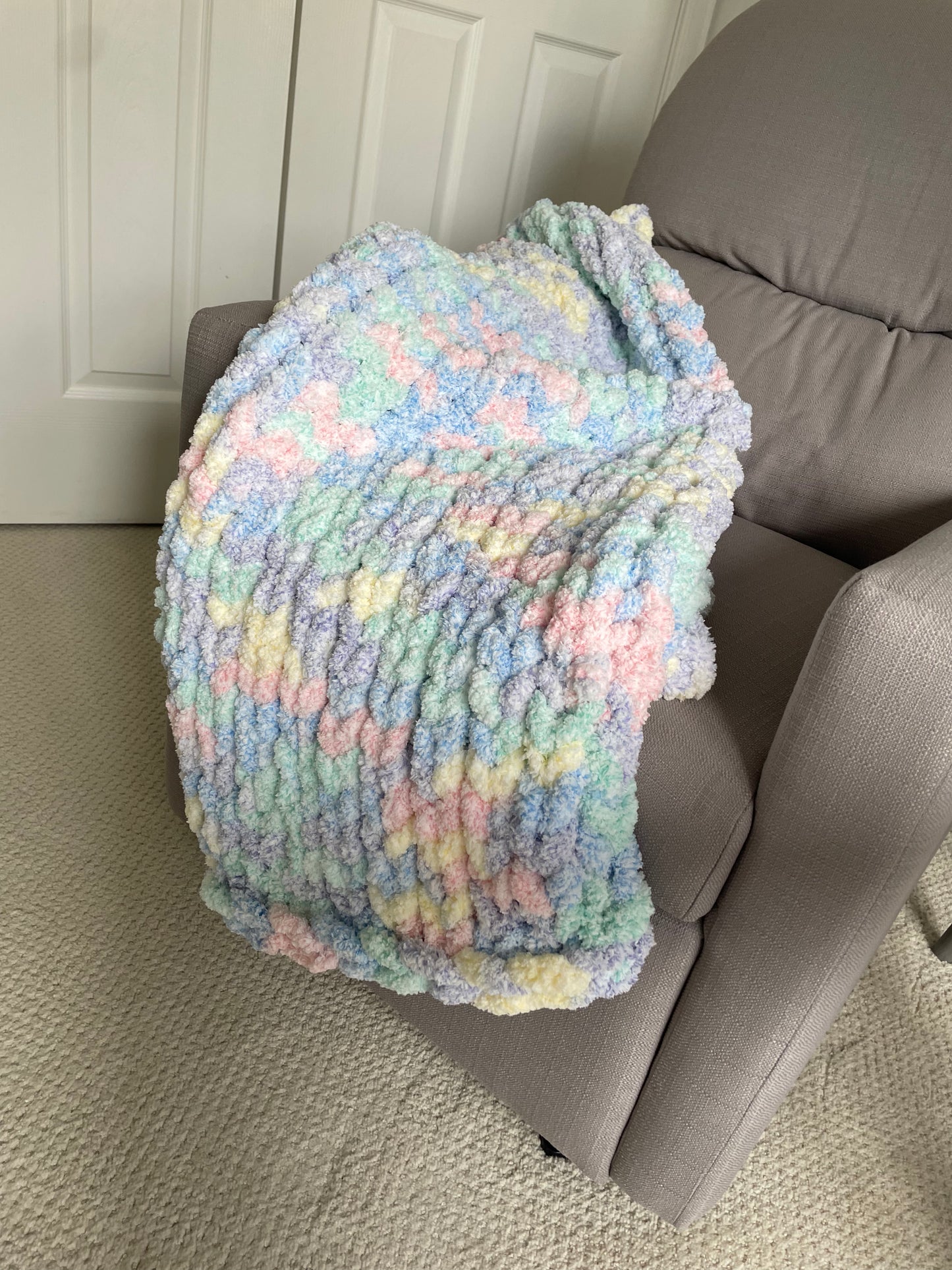 Healing Hand, Chunky Knit Baby Blankets - Unicorn Yarn