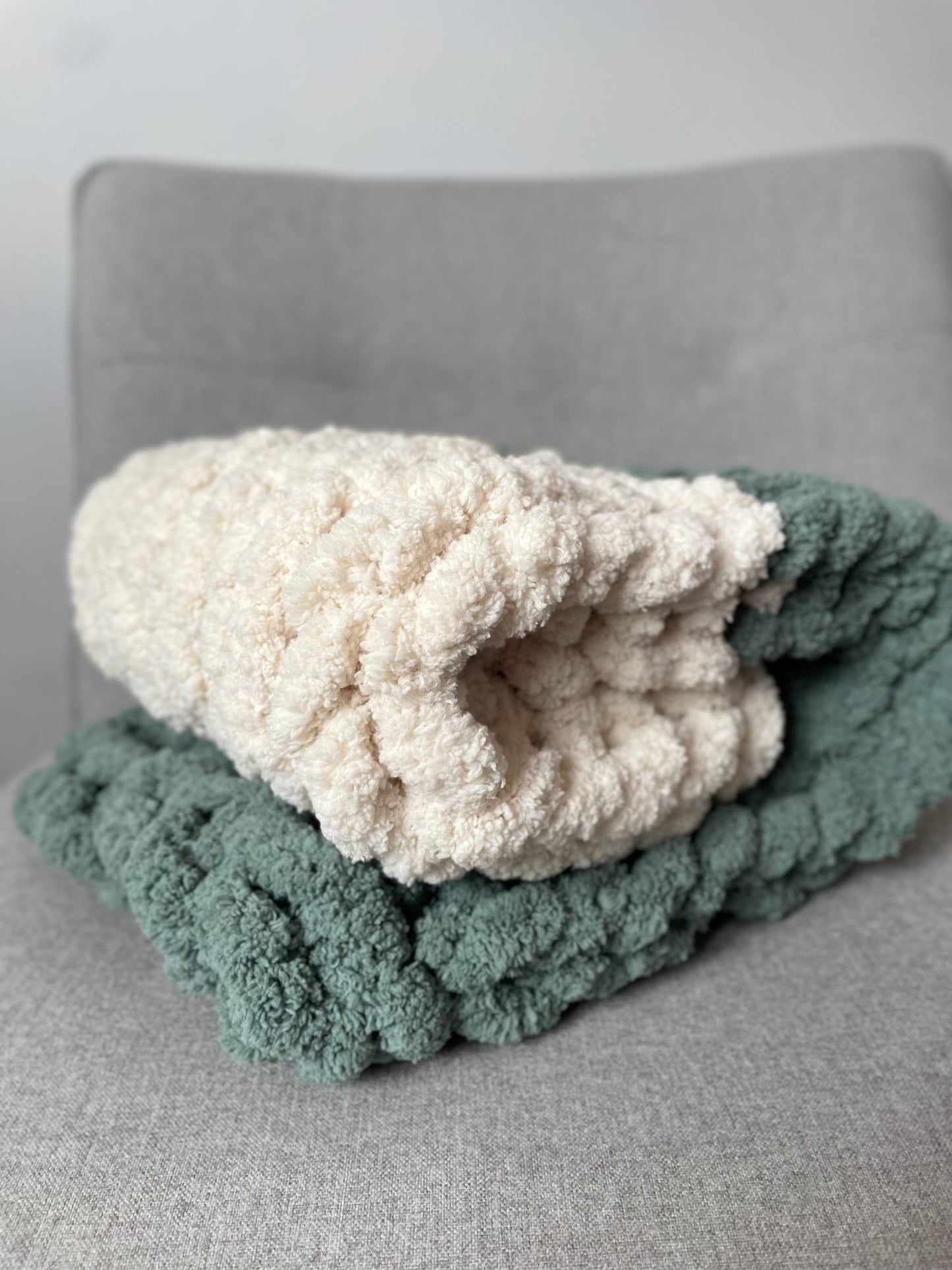 Healing Hand, Chunky Knit Stroller Baby Blankets