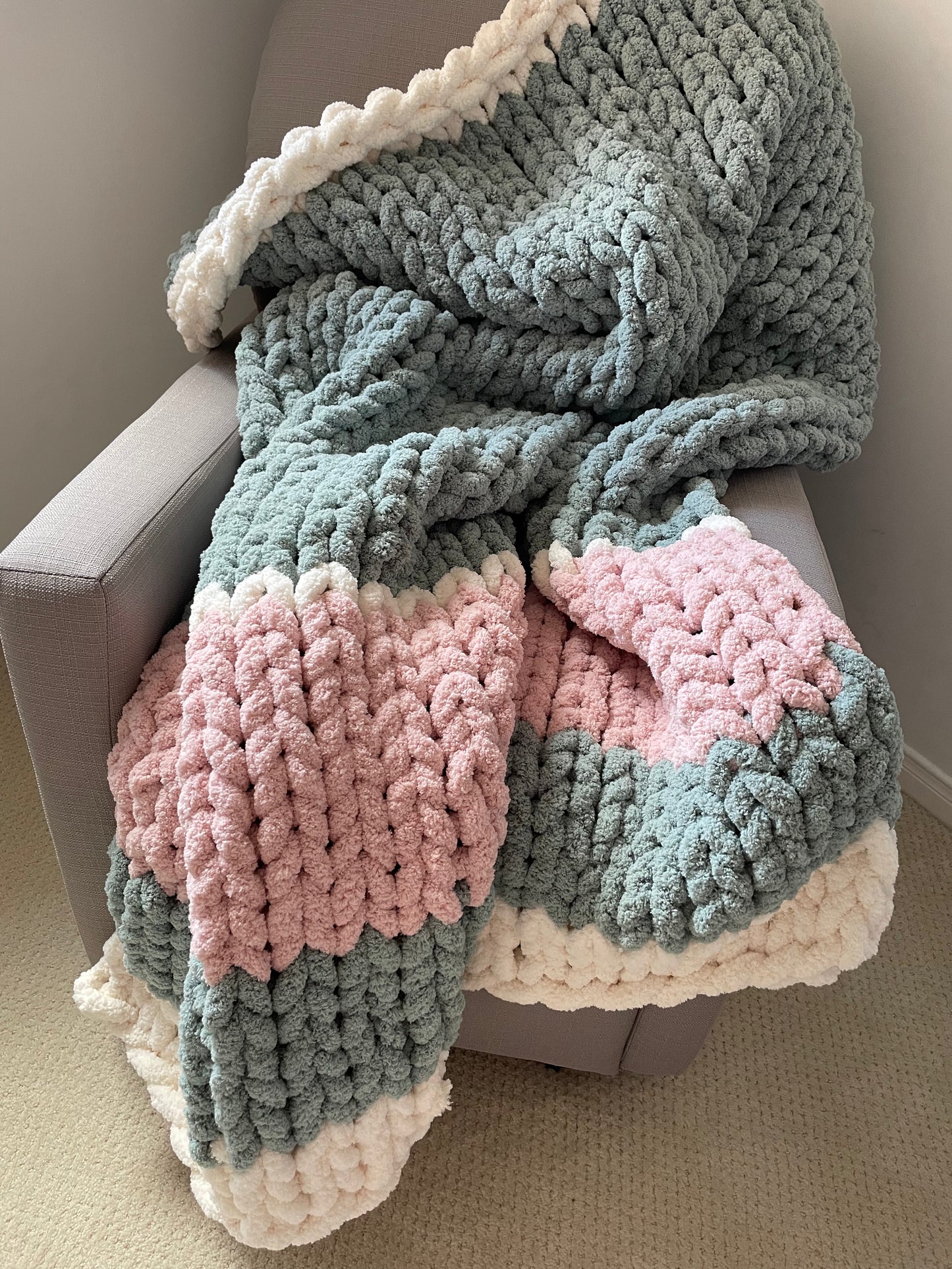 Healing Hand, Chunky Knit Blankets - Wicked
