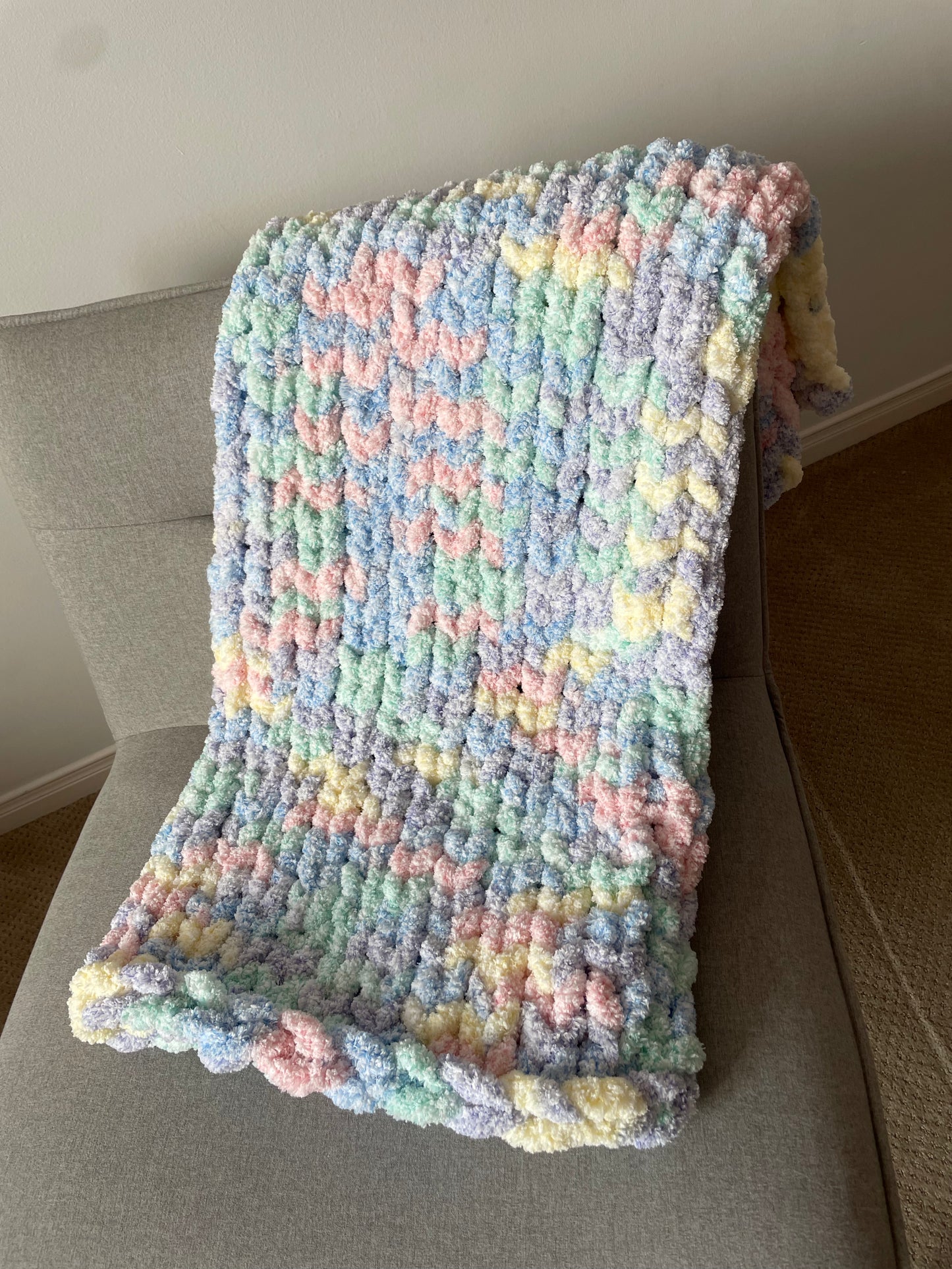 Healing Hand, Chunky Knit Baby Blankets - Unicorn Yarn