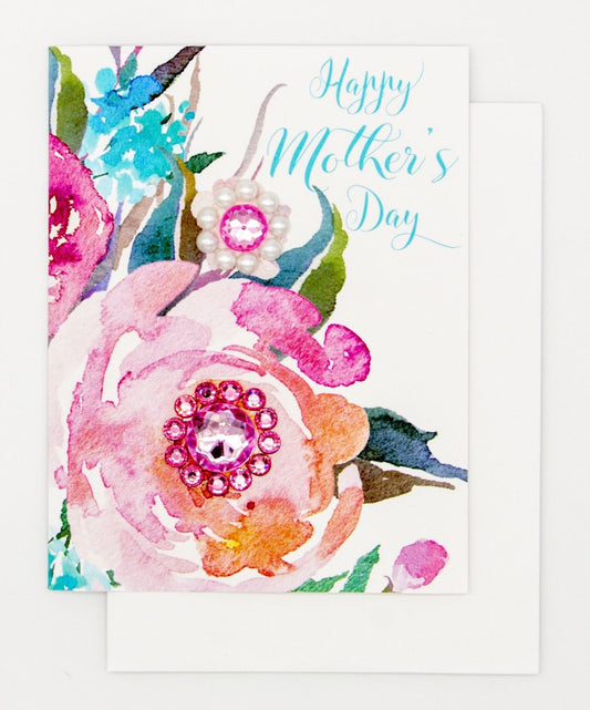 HAPPY MOTHER'S DAY FLORAL GREETING CARD
