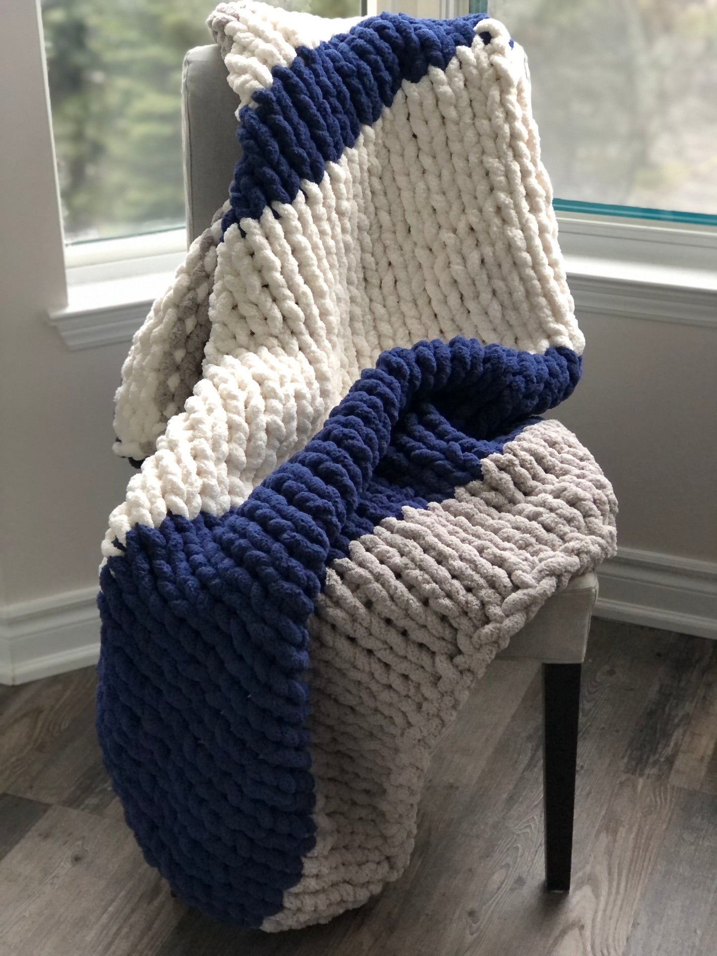 Healing Hand, Chunky Knit Blue Angel