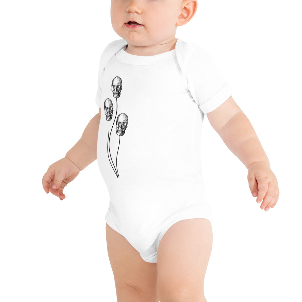 Skull Balloon Baby short sleeve one piece