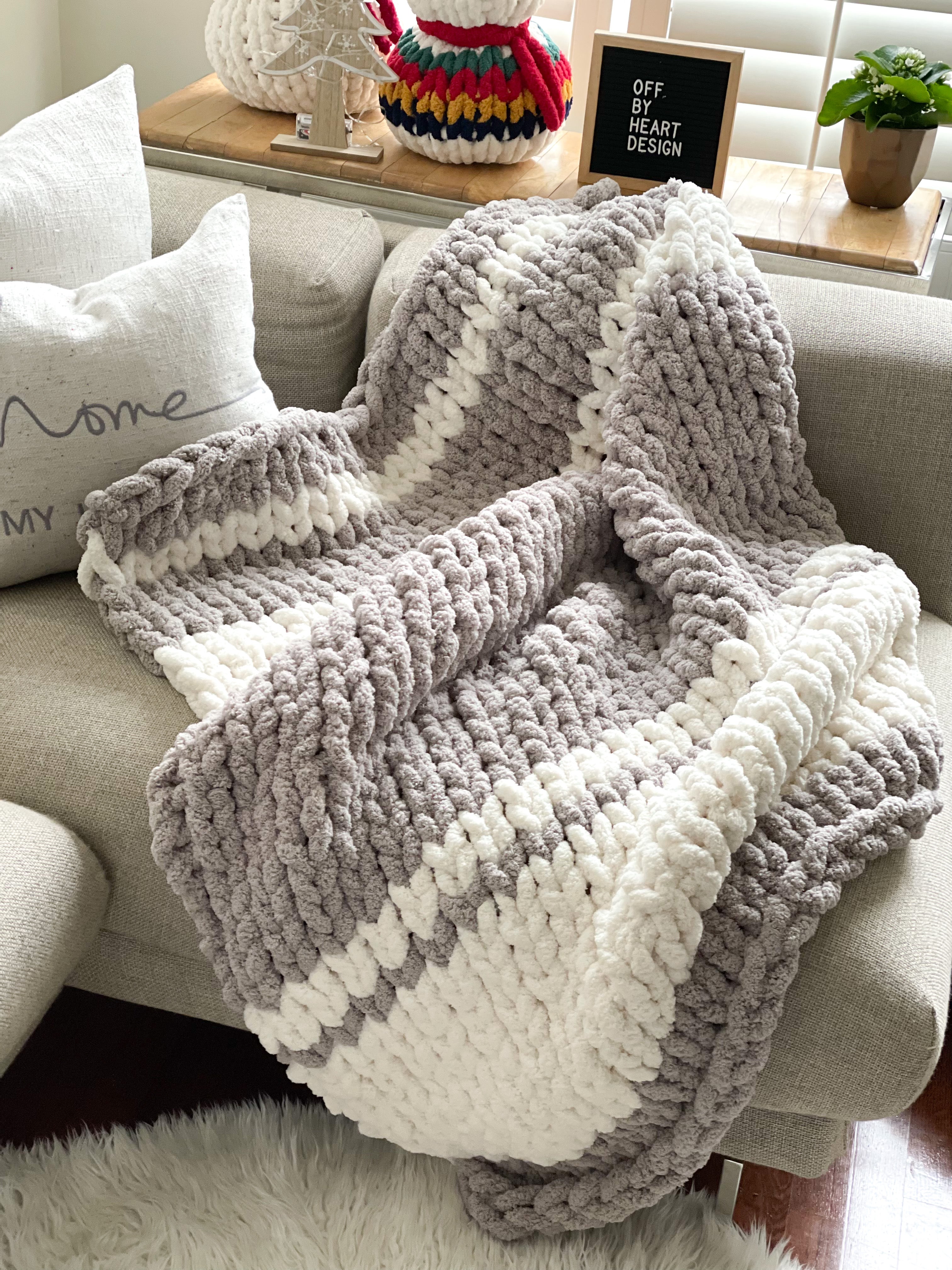 Crochet Hand Braided Blanket Crochet Blanket Diy Hand Knitted