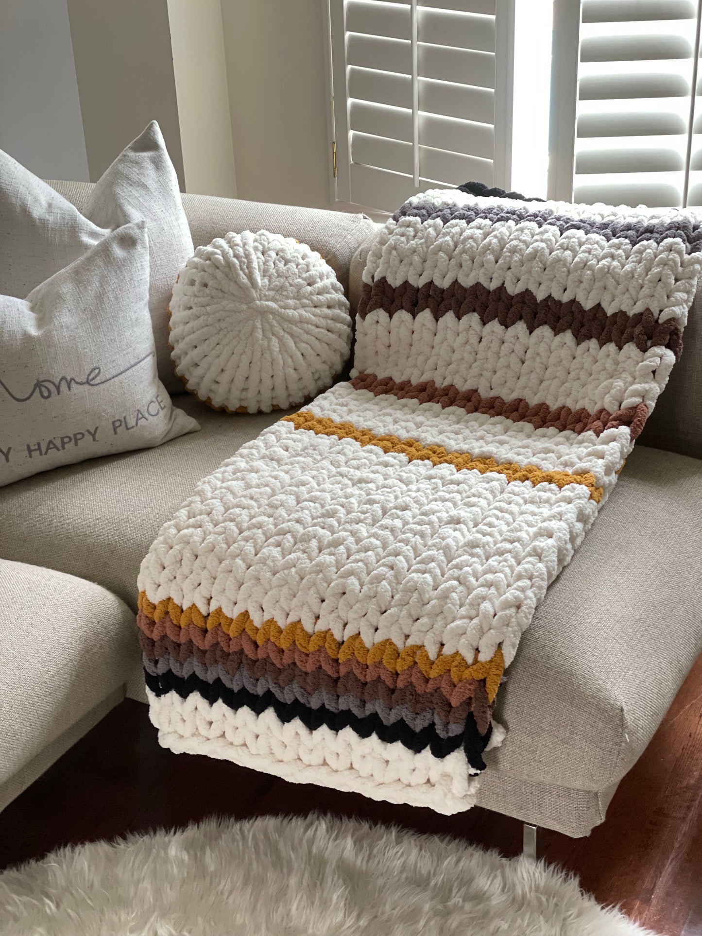 Healing Hand, Chunky Knit "The Hank" Blanket