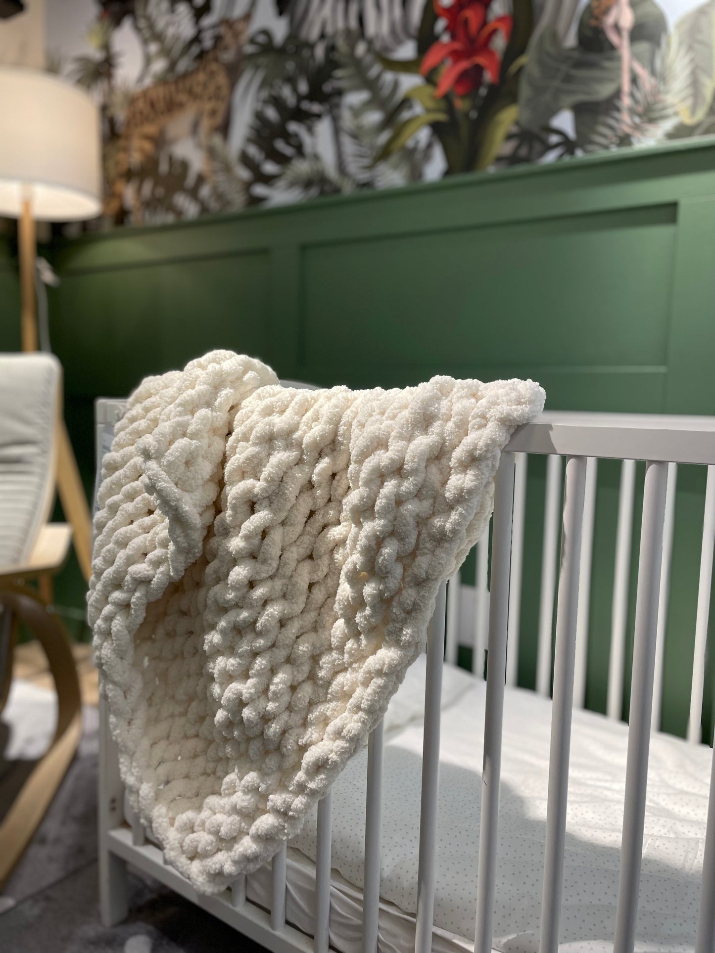 Healing Hand, Chunky Knit Baby Blankets