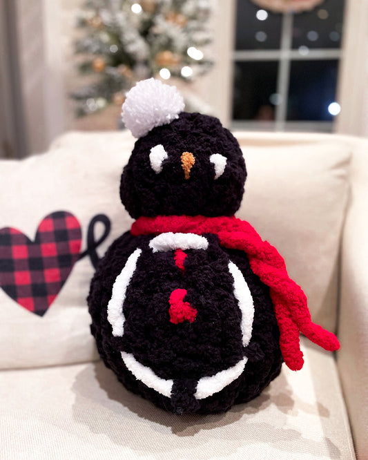 Hand Knit Christmas Penguin