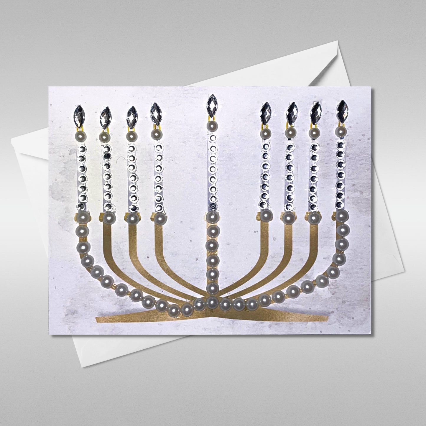Chanukah Greeting Card - Menorah