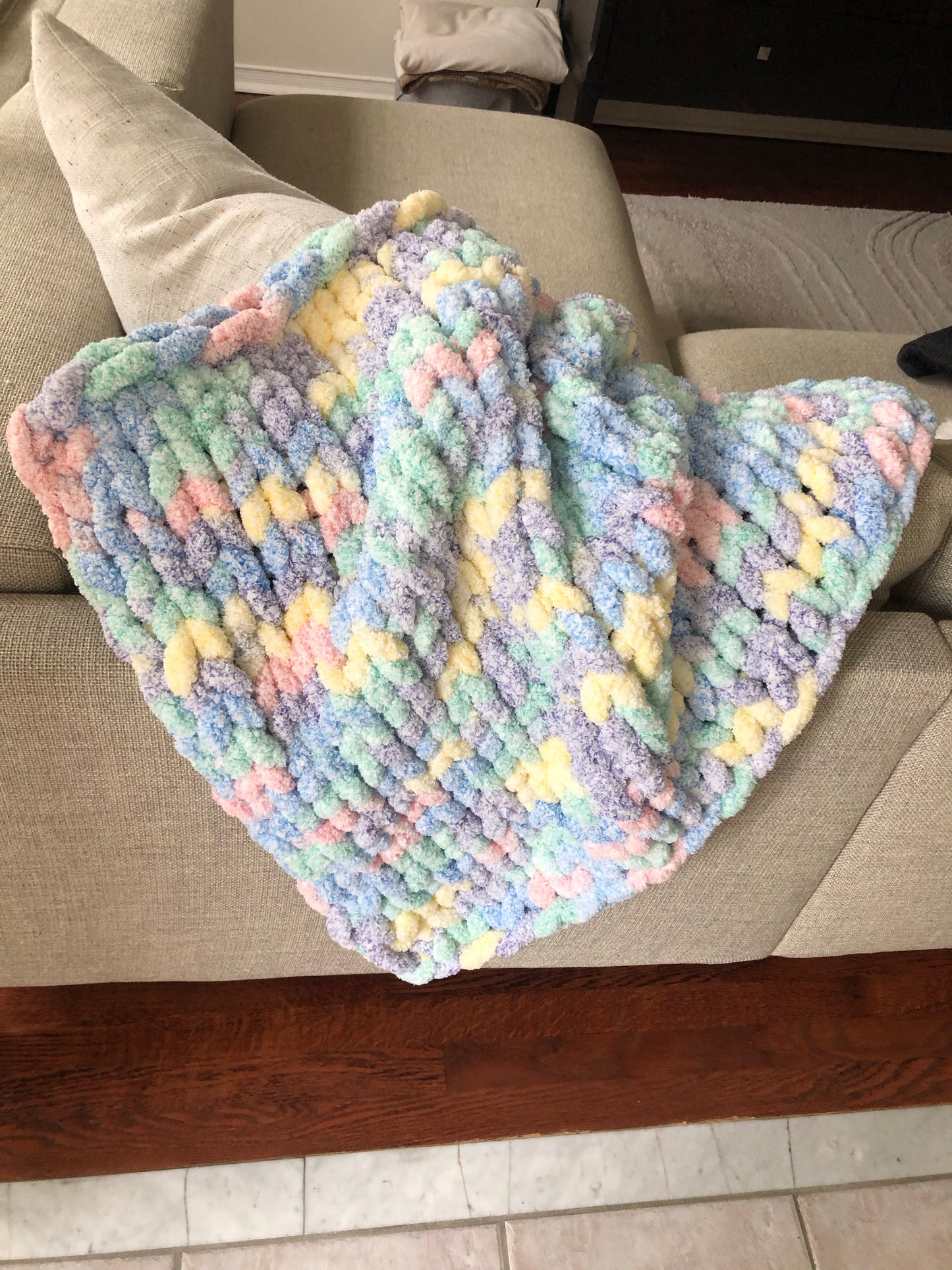 Healing Hand, Chunky Knit Baby Blankets - Unicorn Yarn
