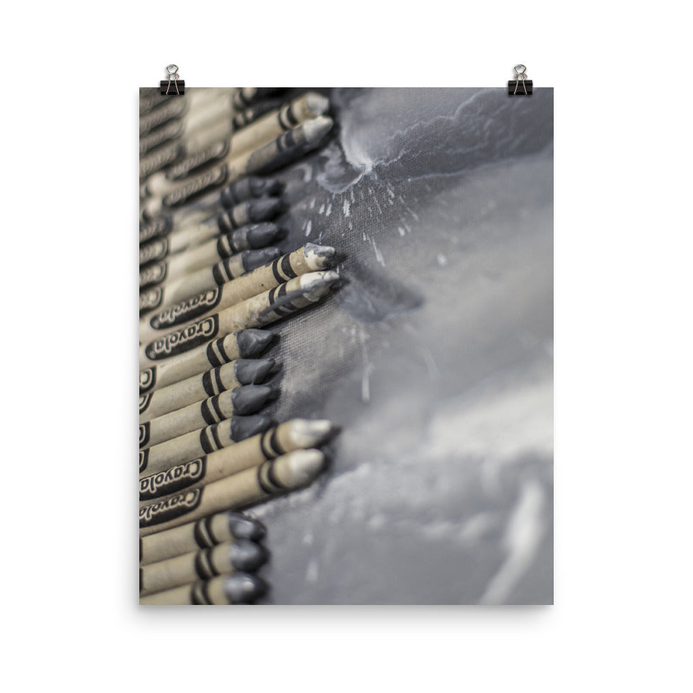 Monochromatic Crayon Melt Side Profile