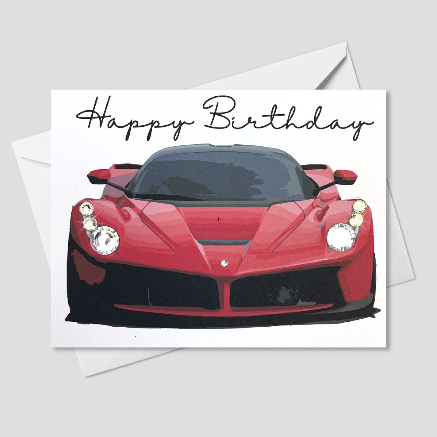 Happy Birthday Red Sports Car