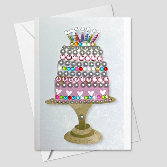 Happy Birthday Cake Greeting Card