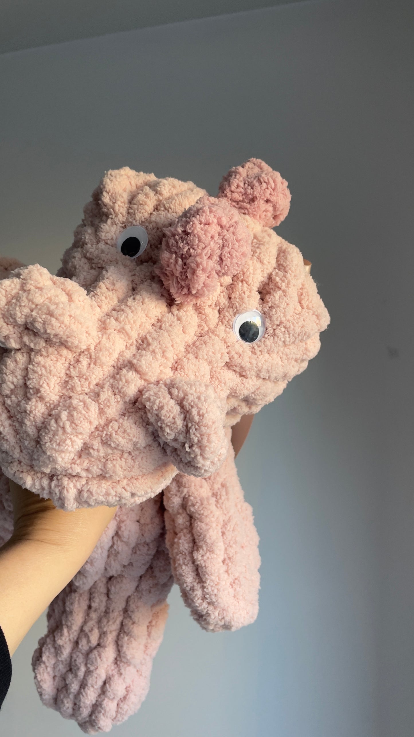 Daisy Dino Snuggler | Plush Dinosaur Toy | Chenille Yarn Dino