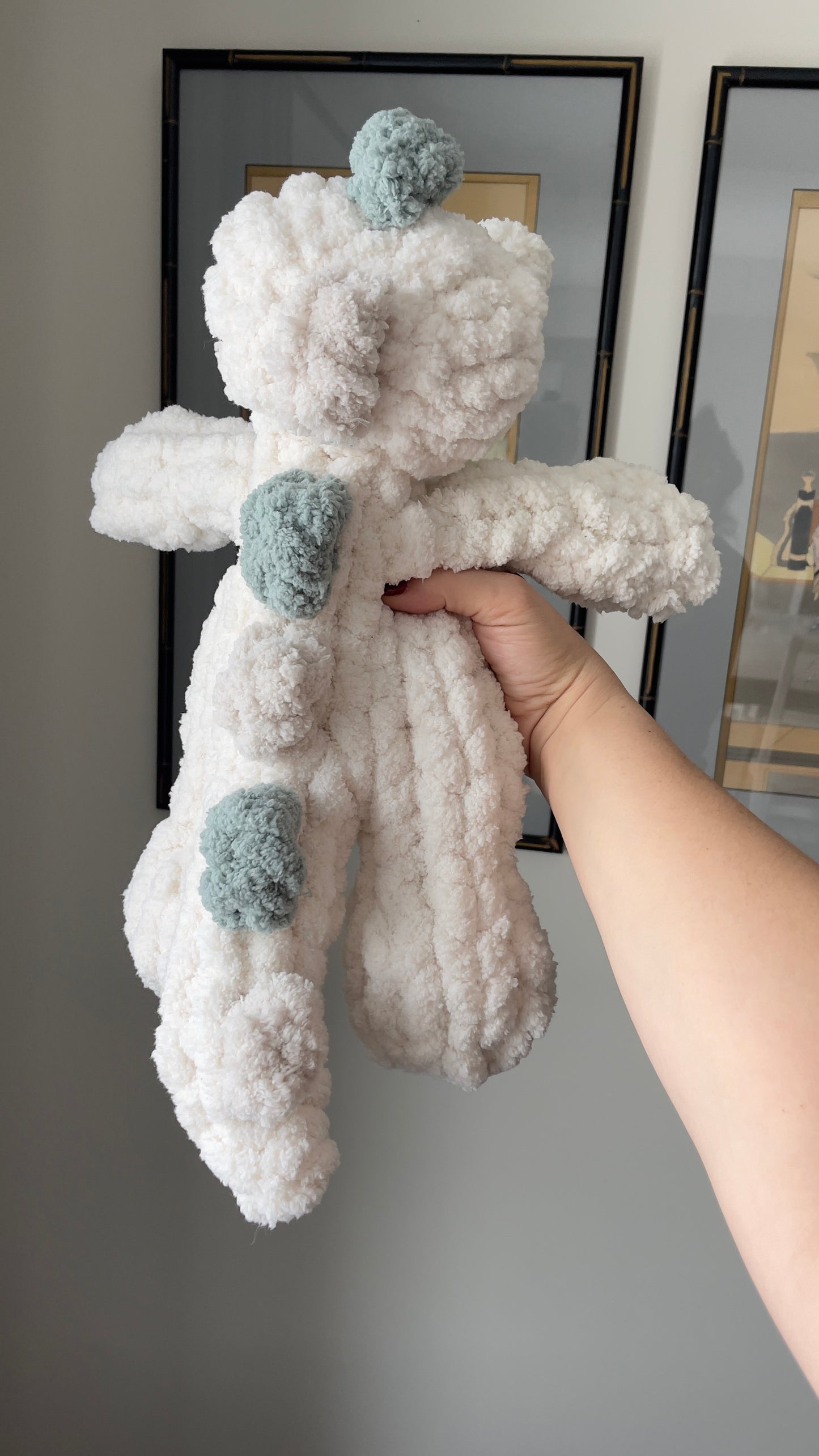 Baby Rexy Dino Snuggler | Plush Dinosaur Toy | Chenille Yarn Dino