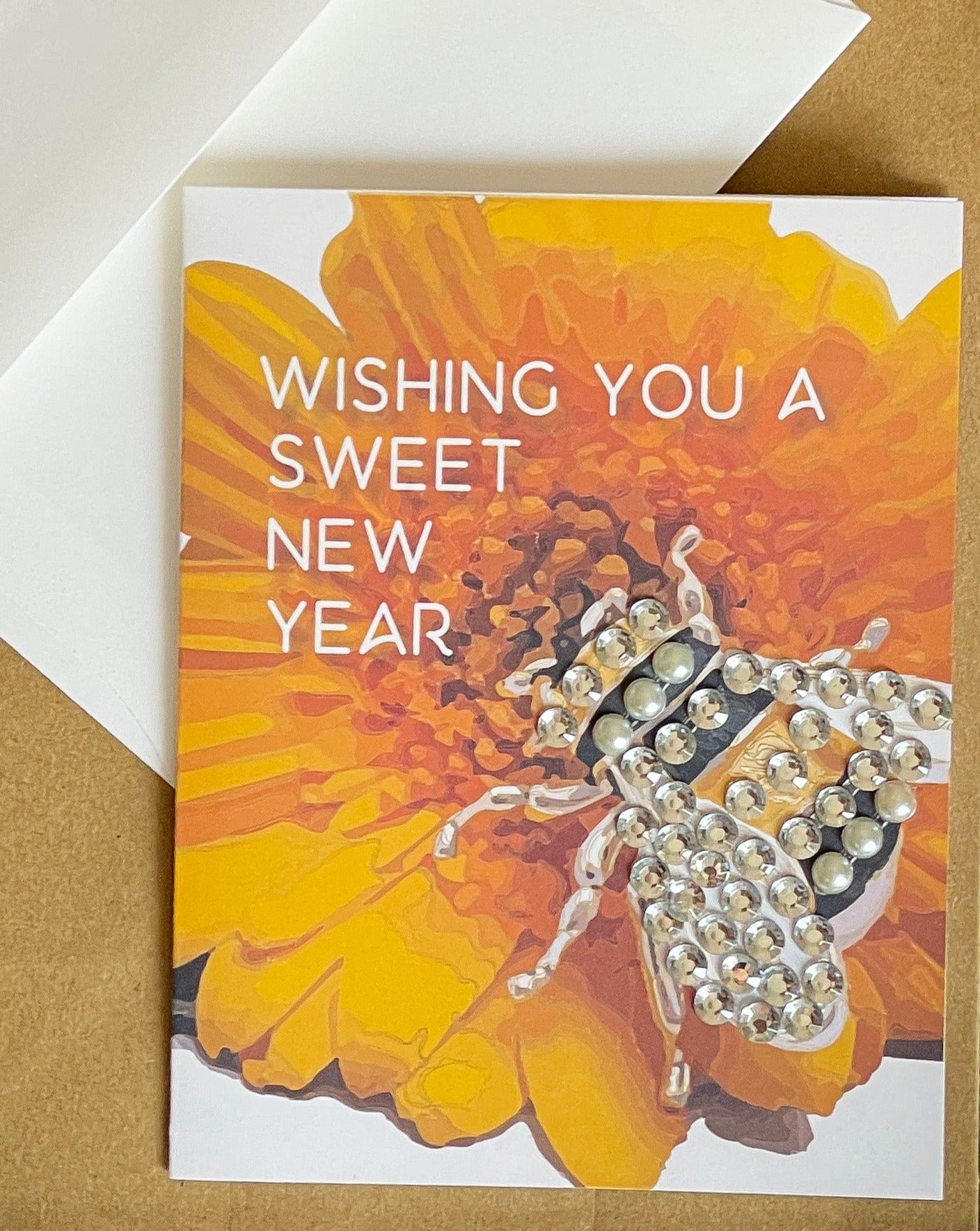 Wishing You a Sweet New Year! Rosh Hashana Bee Card