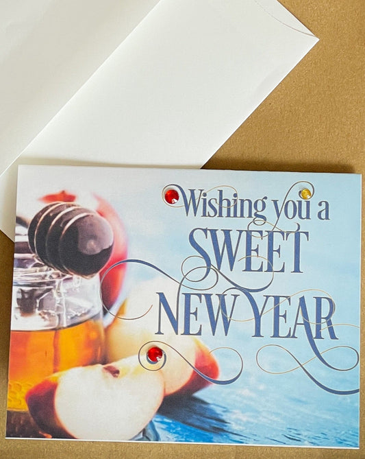 Wishing You a Sweet New Year! Rosh Hashana Apple & Honey Pot