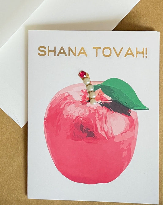 Shana Tovah! Rosh Hashana Red Apple Card