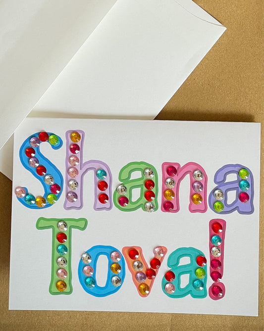 Shana Tova! Colourful Letters Card