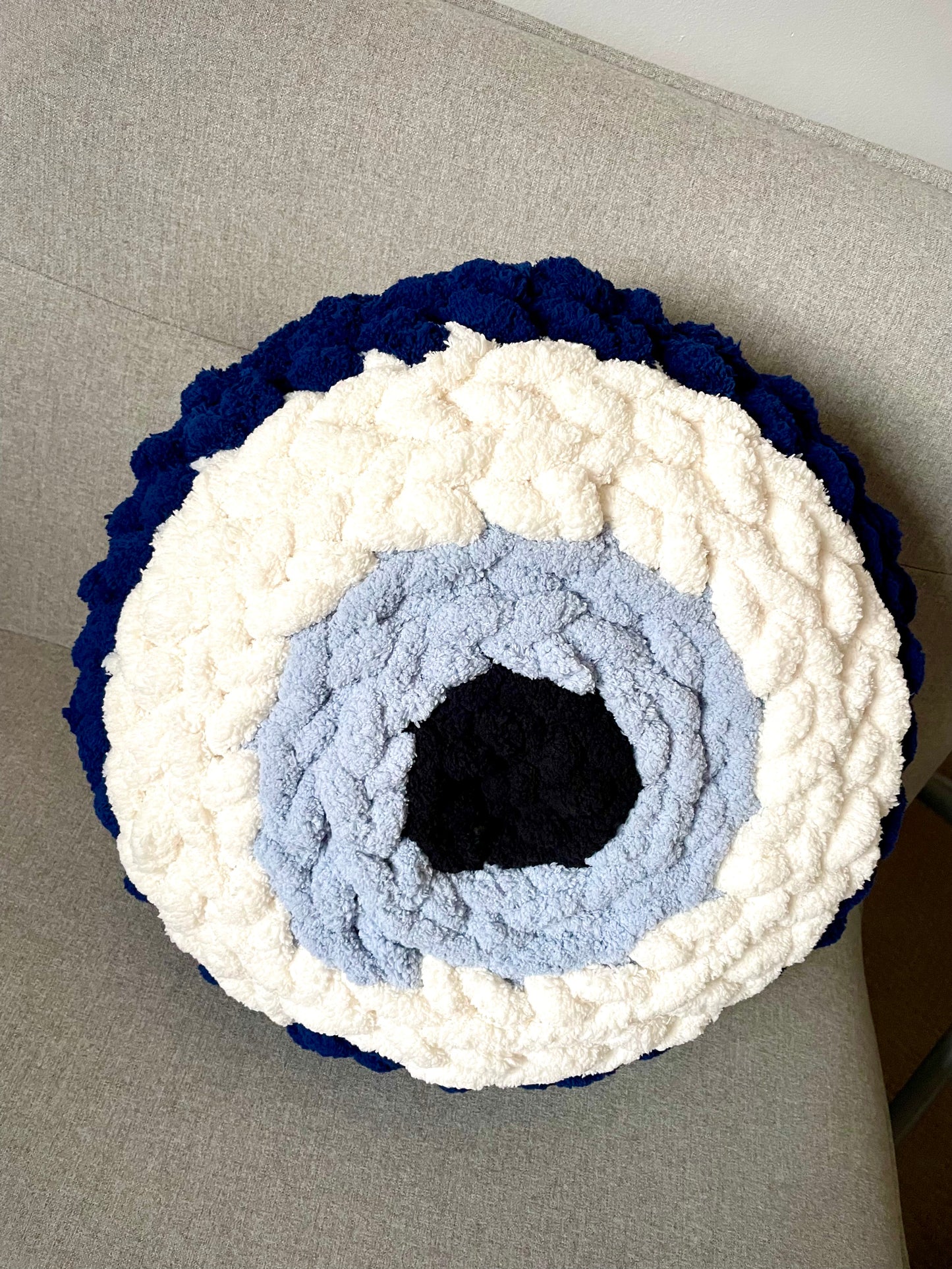 Evil Eye Protection 🧿 Crochet Pillow