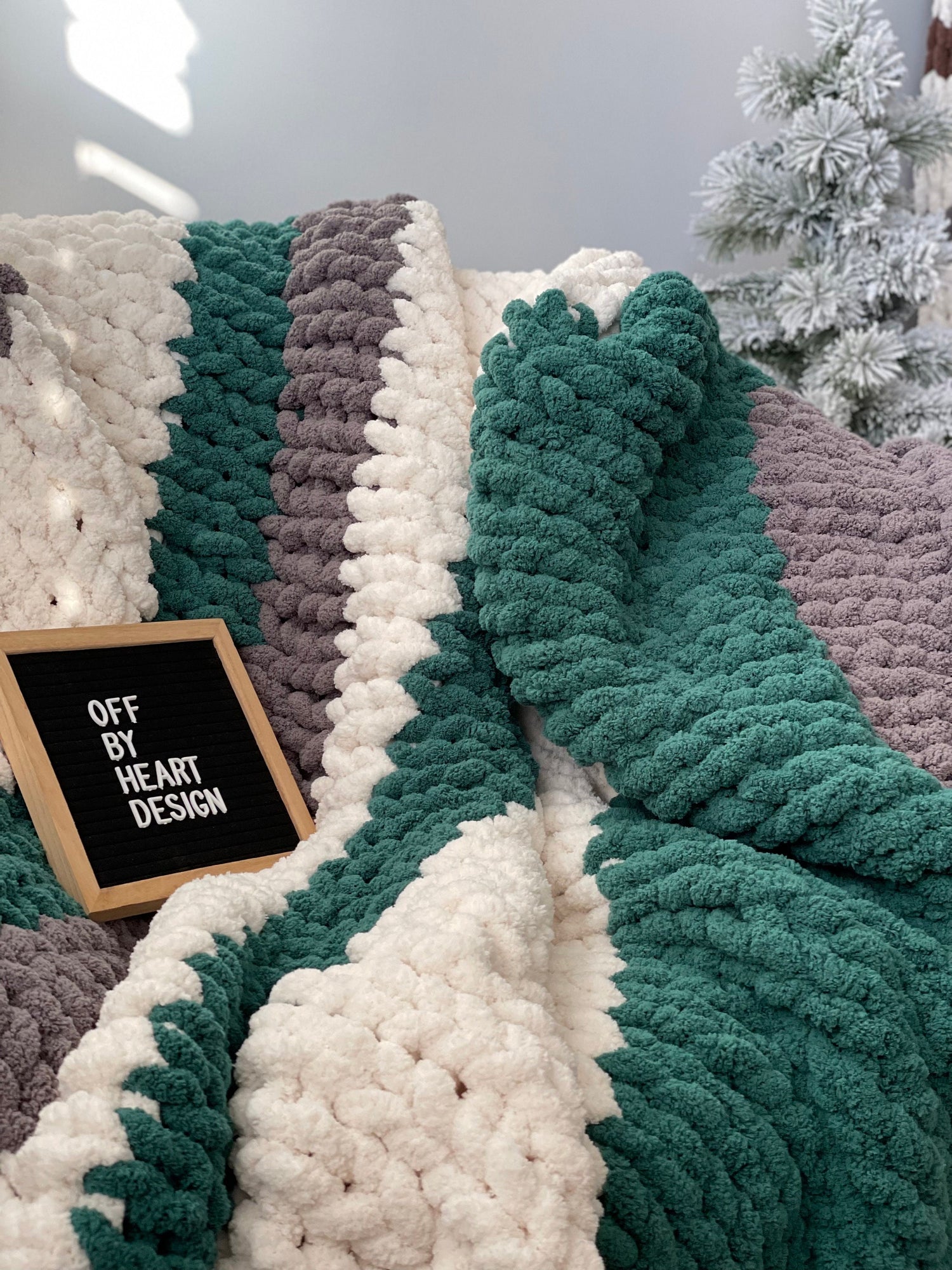 Chunky Chenille Blanket Pattern: Finger Knit DIY Throw (PDF Pattern)