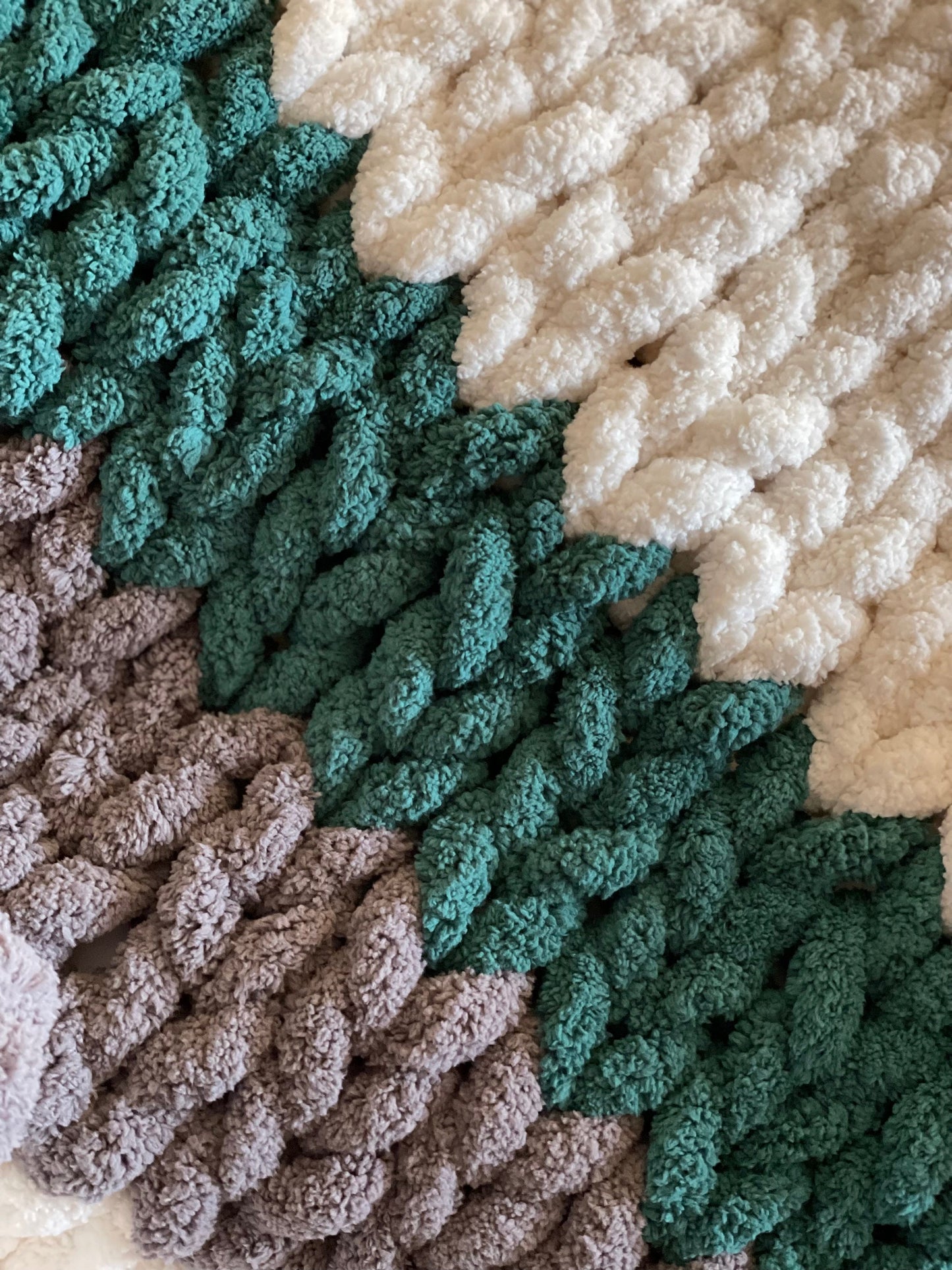 Chunky Chenille Blanket Pattern: Finger Knit DIY Throw (PDF Pattern)