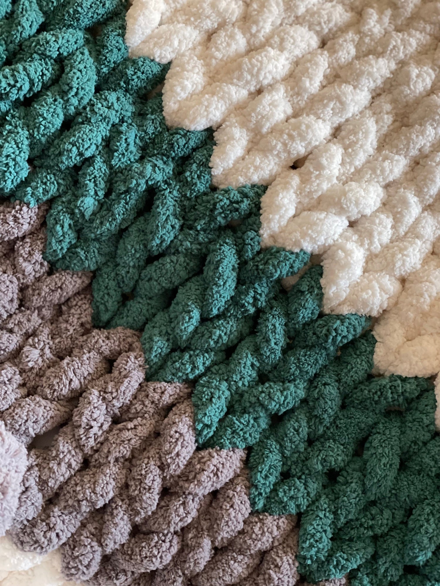 Chunky Chenille Blanket Pattern: Finger Knit DIY Throw (PDF Pattern)