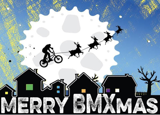 Digital Download Merry BMXmas Christmas Card | BMX-Themed Holiday Printable Greeting Card