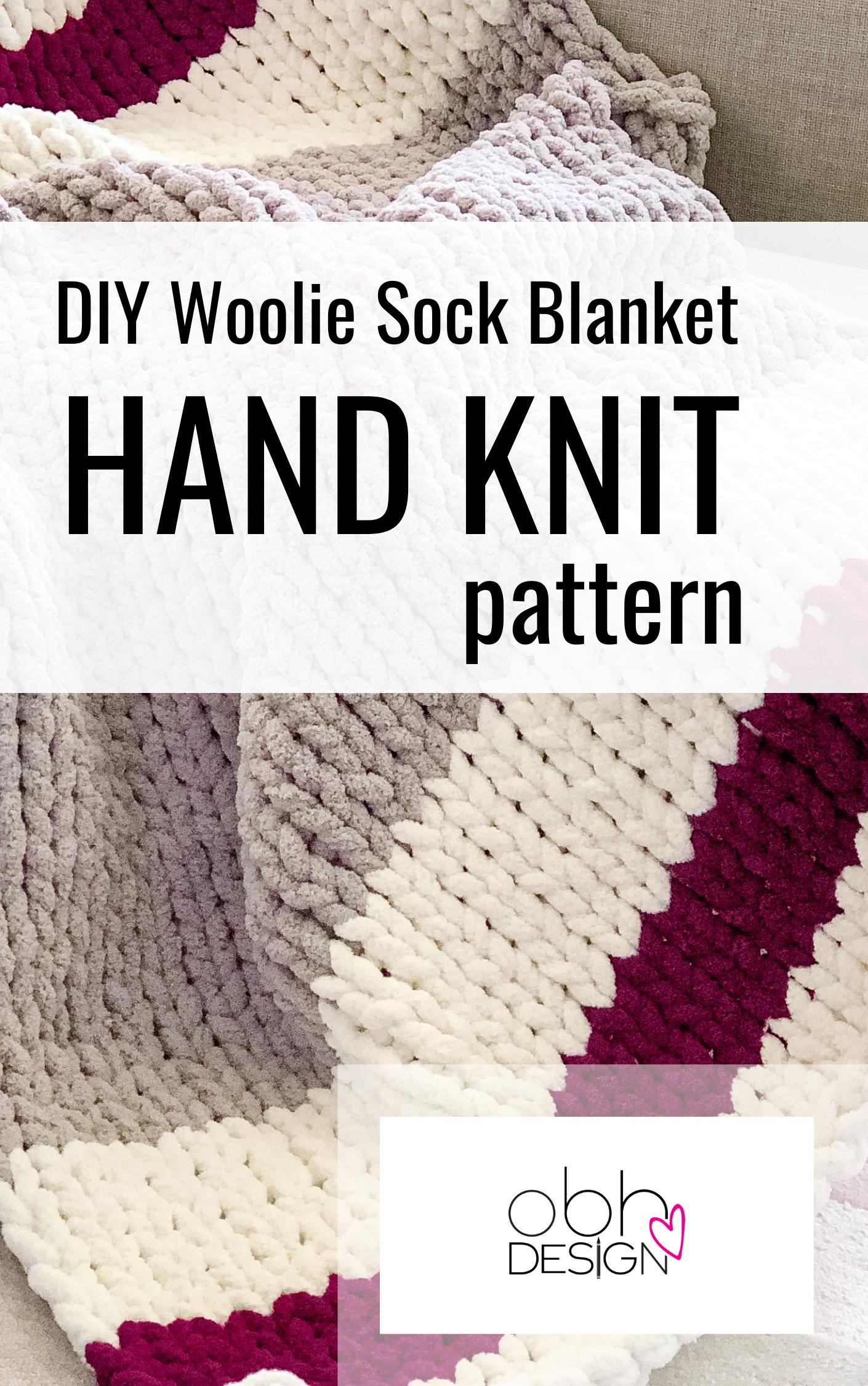 Chunky Chenille Finger Knit Blanket Pattern: Beginner DIY Throw (PDF Pattern)