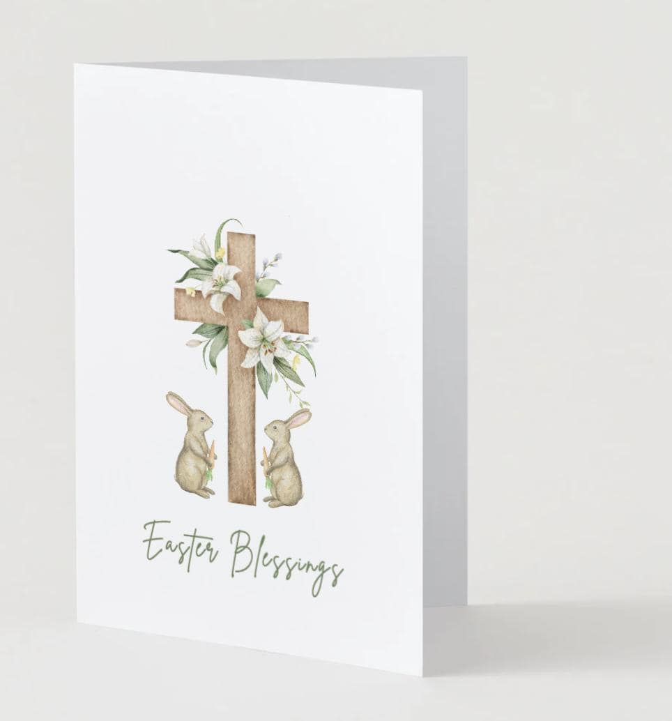 Easter Blessings Digital Greeting Card - Printable Card