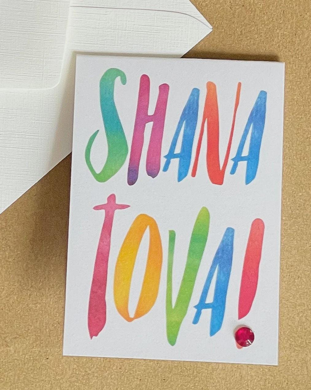 Mini Shana Tova Cards: Handmade Rosh Hashanah Greeting Cards