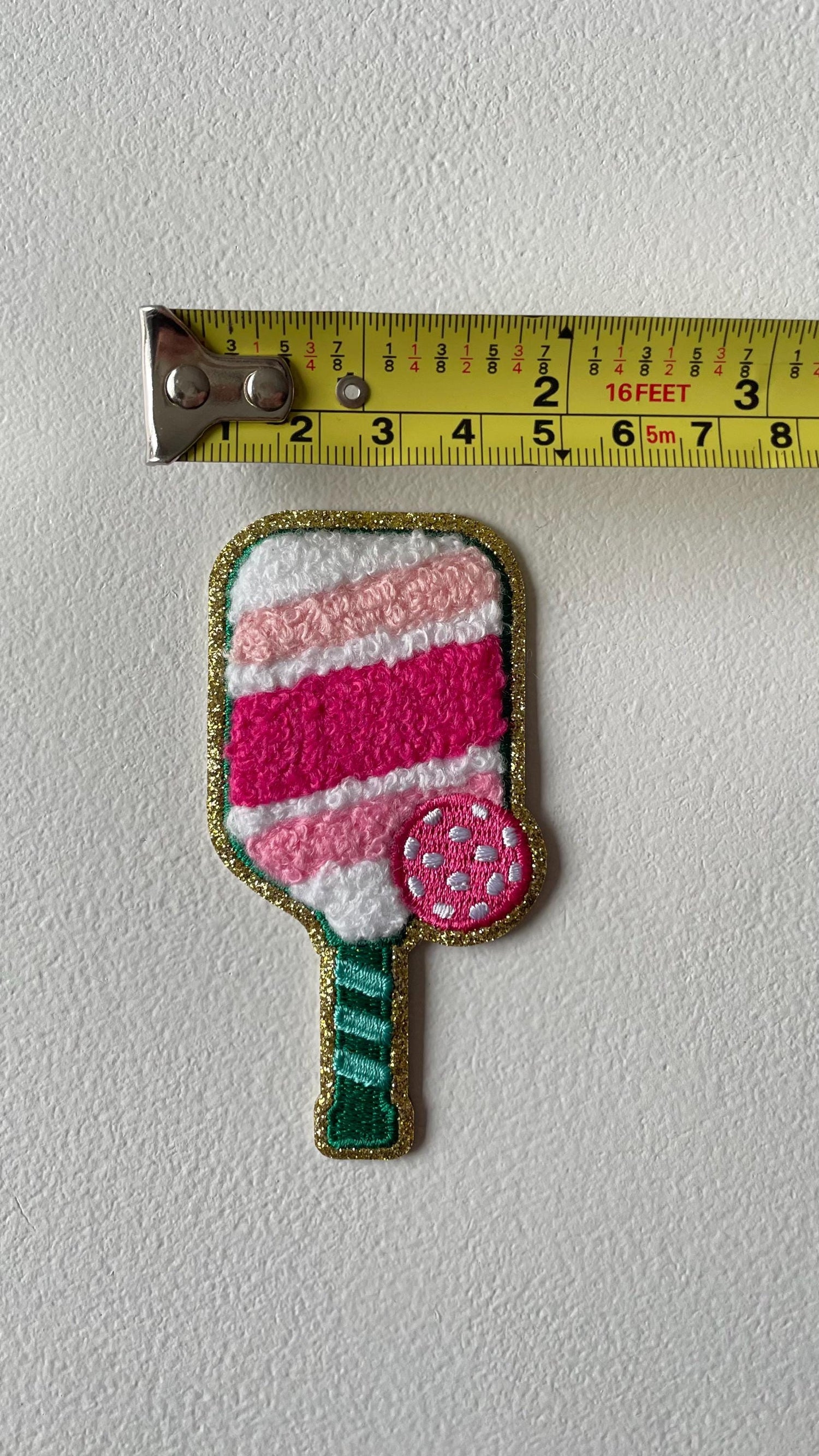 Pickleball Patch | Peel Stick Sew On Bag Jacket Tote