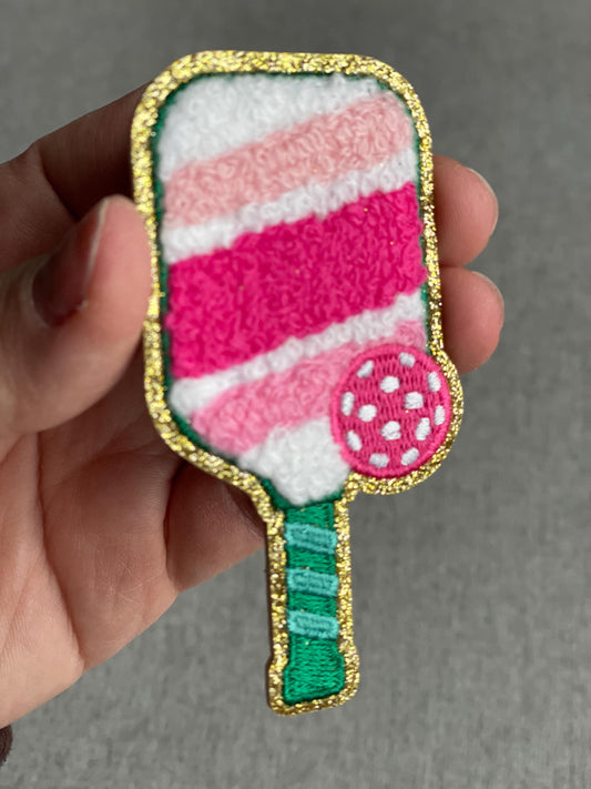 Pickleball Patch | Peel Stick Sew On Bag Jacket Tote