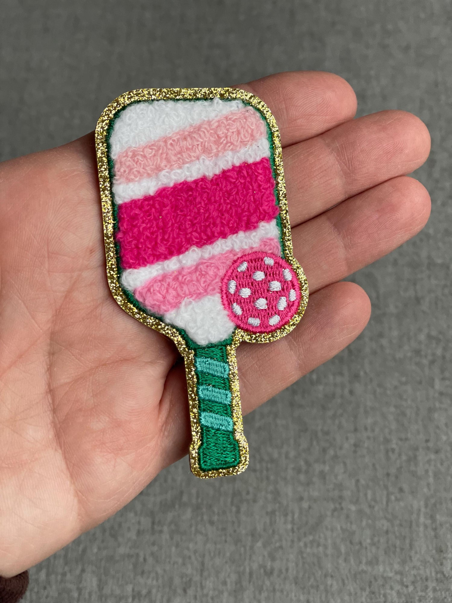 Pickleball Patch | Peel Stick Sew On Bag Jacket Tote