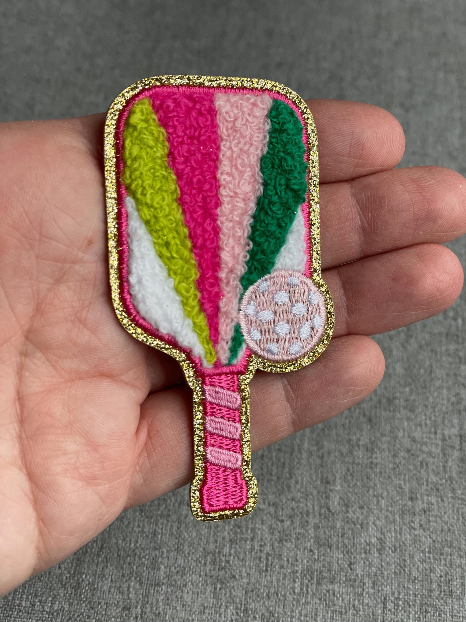 Pickleball Patch | Peel Stick, Sew On, Iron On