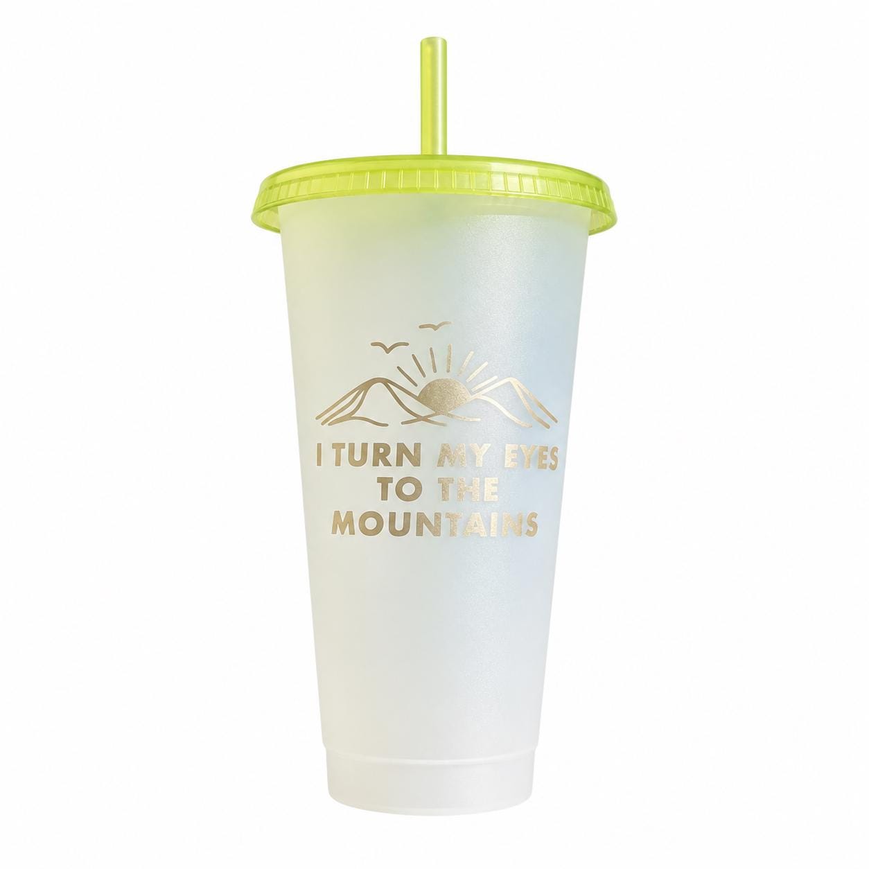 Psalm 121 Tumbler | Colour Changing Mountain Sunrise Cup (24oz)