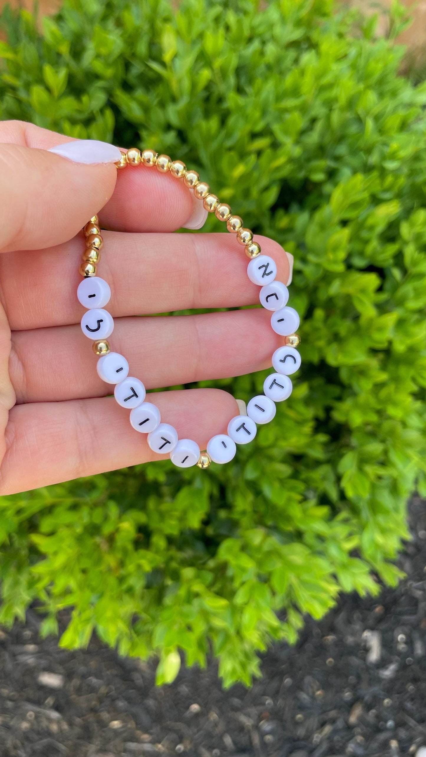 Ani Ledodi Vedodi Li Bracelet | Hebrew Jewelry | Gold Plated Beaded Bracelet - size 7"