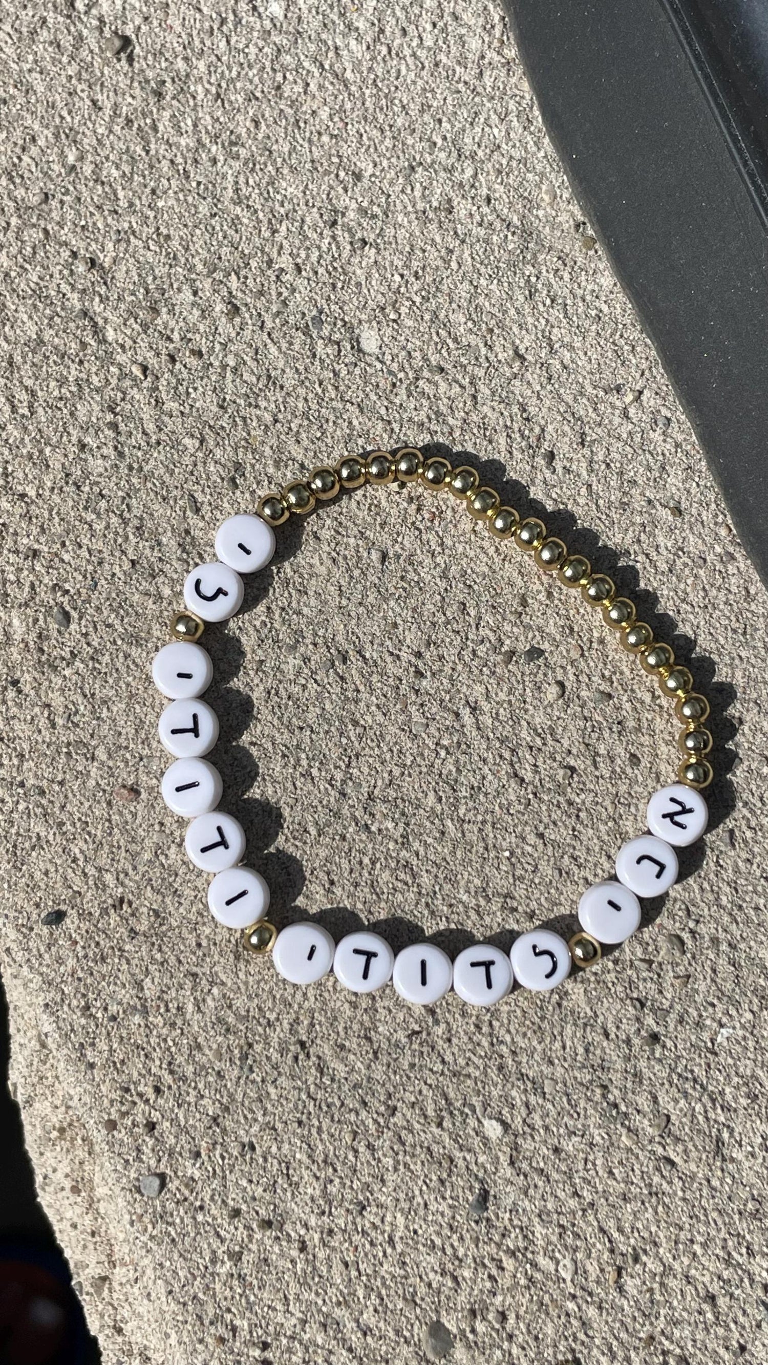 Ani Ledodi Vedodi Li Bracelet | Hebrew Jewelry | Gold Plated Beaded Bracelet - size 7"