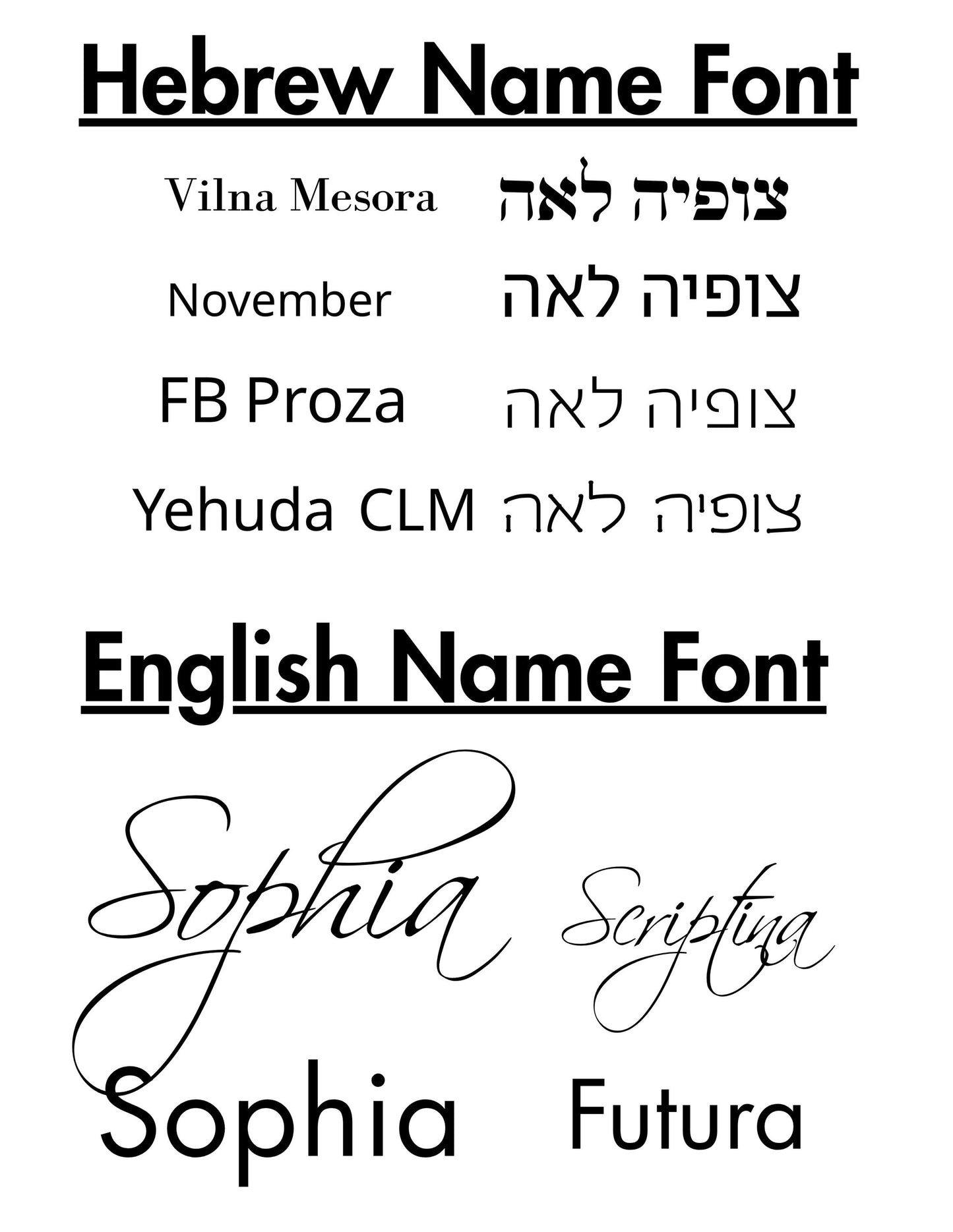 Personalized Acrylic Bow Box | Hebrew-English Name Organizer, Jewish Baby Gift, Keepsake