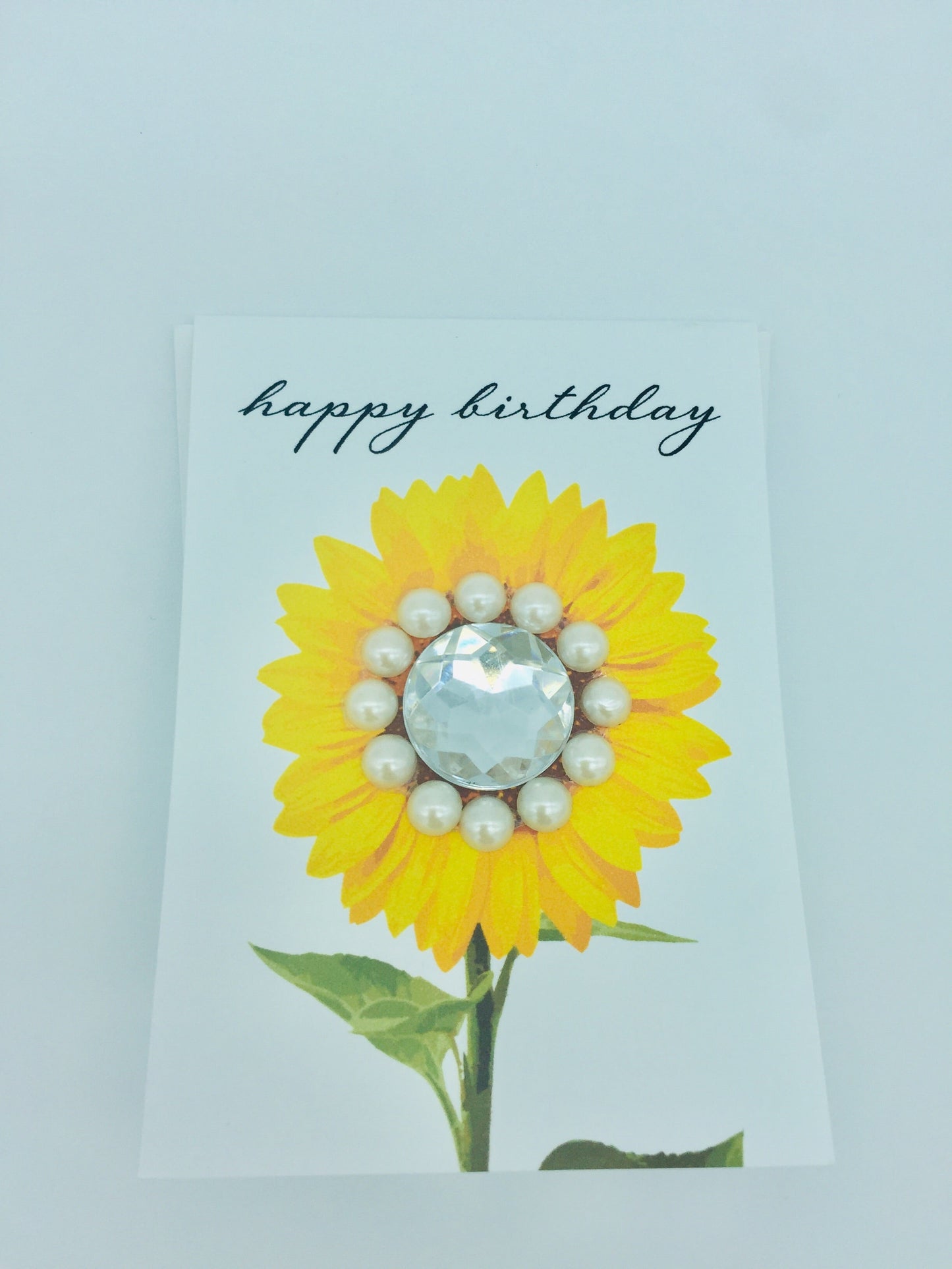 Happy Birthday Sunflower Greeting Card Mini Size