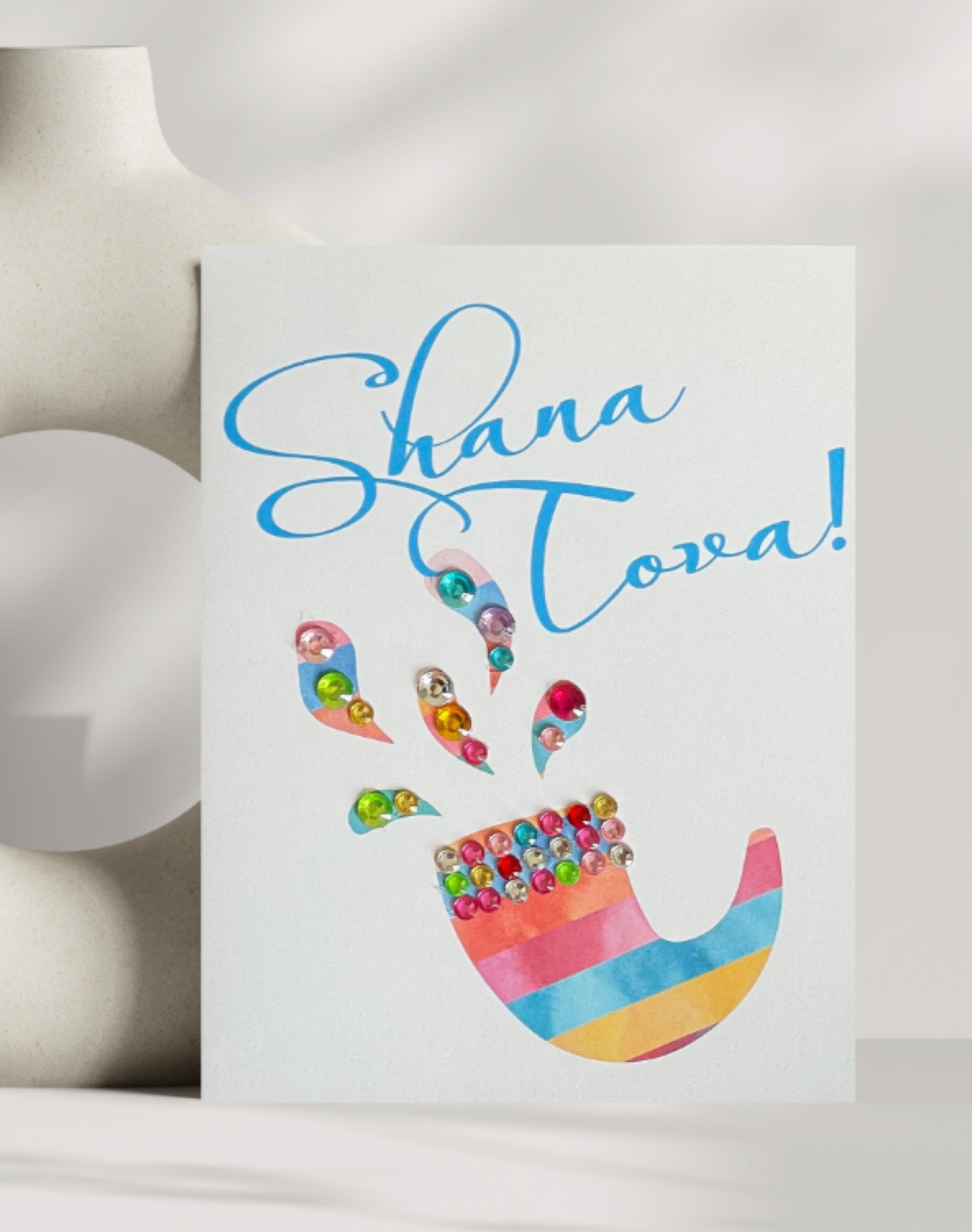 Shana Tova! Rosh Hashana Stained Glass Shofar