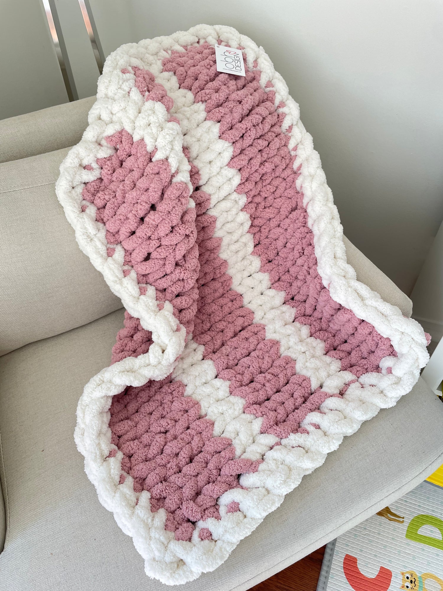 Hand knitted baby blanket hotsell