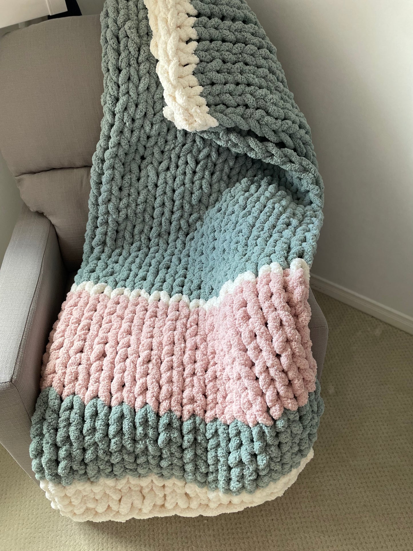 Healing Hand, Chunky Knit Blankets - Wicked