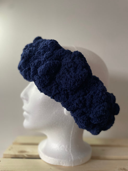 Happy Head Ear Warming Headband in Navy