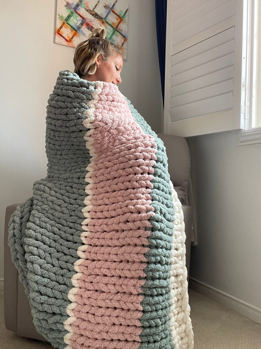 Healing Hand, Chunky Knit Blankets - Wicked