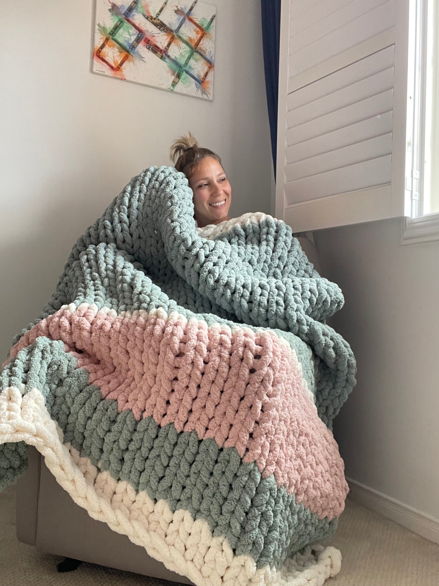 Healing Hand, Chunky Knit Blankets - Dolly