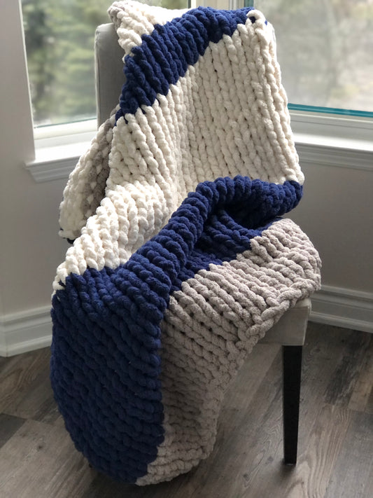Healing Hand, Chunky Knit Blue Angel