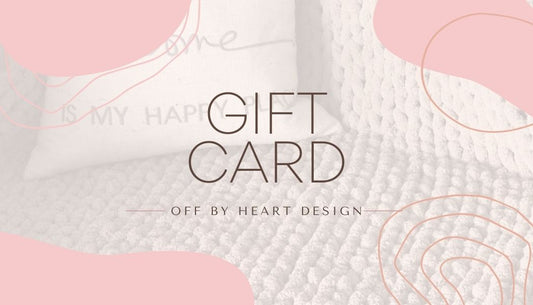 Off By Heart Design Gift Card
